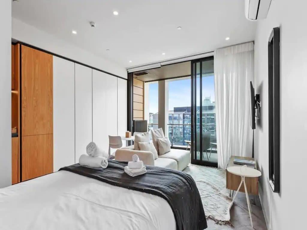 Modern One Bedroom Apartment In Wynyard Quarter Auckland Eksteriør billede